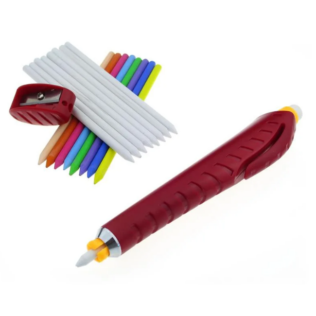 Krijtpatronenset met pennenhouder