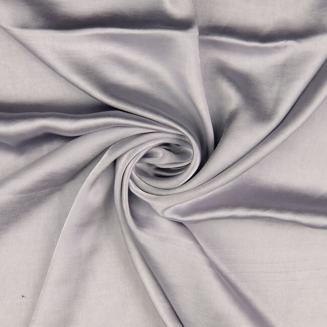 Stretch satijn - light grey