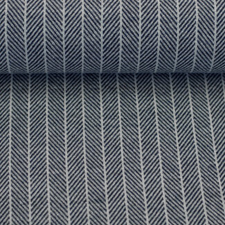 Madita visgraat blauw - tricot