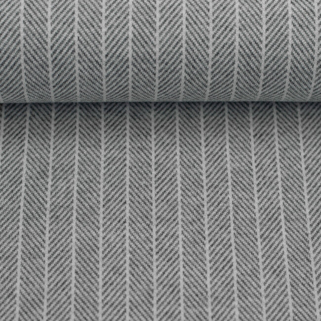 Madita visgraat grijs - tricot