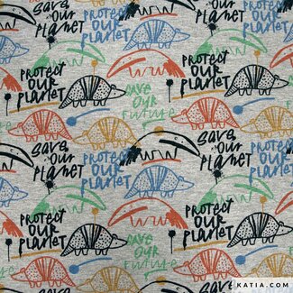 Katia Fabrics Anteater graffiti - jersey melange