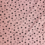 Rib cord - mini flowers pink