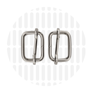 Zipper Zoo Schuifgesp zilver