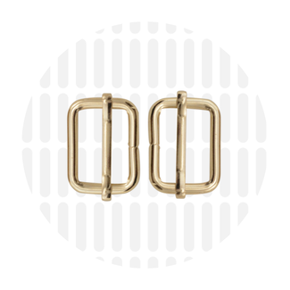 Zipper Zoo Schuifgesp goud
