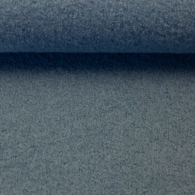 Naomi gekookte wol - koel blauw