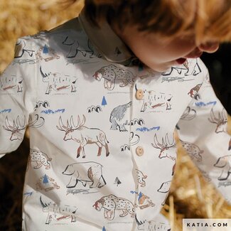 Katia Fabrics Prehistoric Dance - poplin