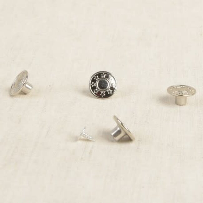 Jeansknoop 17mm 6 stuks