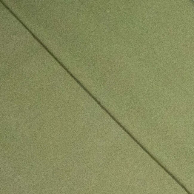 Stretchkatoen peach finish - kaki