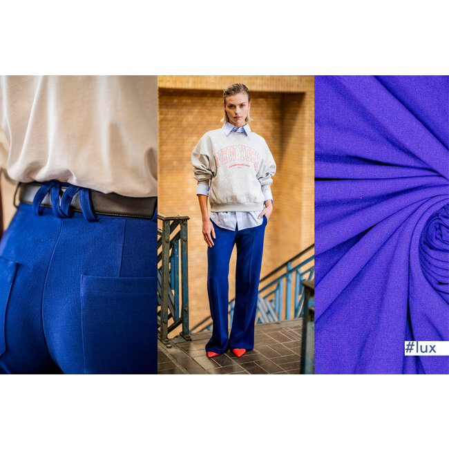 Lux - donkerblauwe crepe