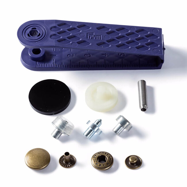 Anorak drukknopen oud goud  15 mm