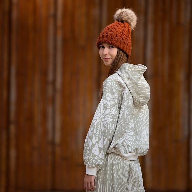 SYAS29 Agaat Grijsgroen - boordstof (wonderland)