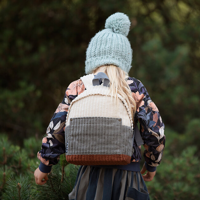 SYAS29 Corduroy brede rib - rokerig olijfgroen