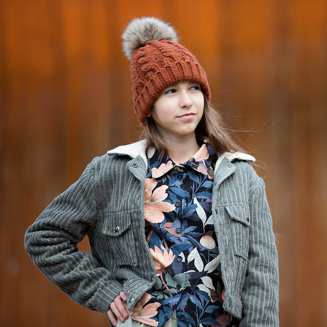 SYAS29 Corduroy brede rib - rokerig olijfgroen