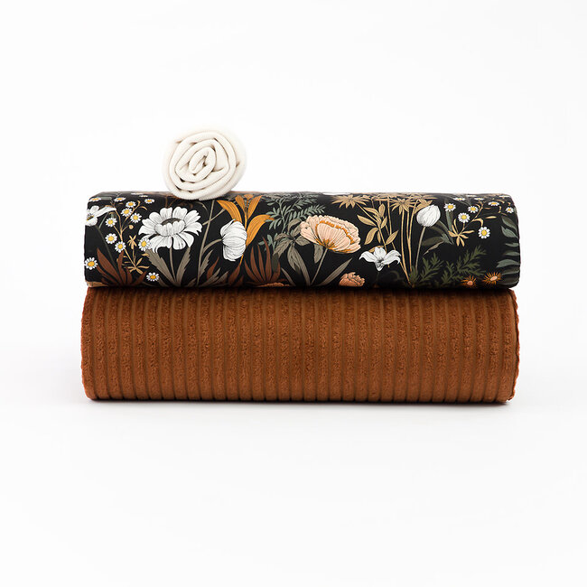 SYAS29 Corduroy brede rib - rustiekbruin