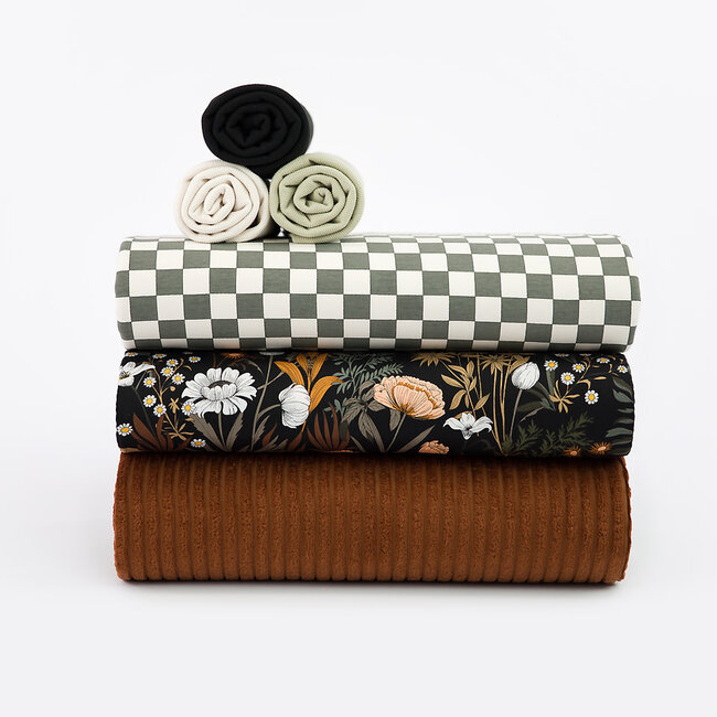 SYAS29 Corduroy brede rib - rustiekbruin