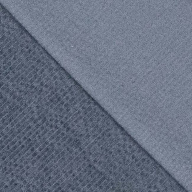 Washed corduroy stretch - indigo denim