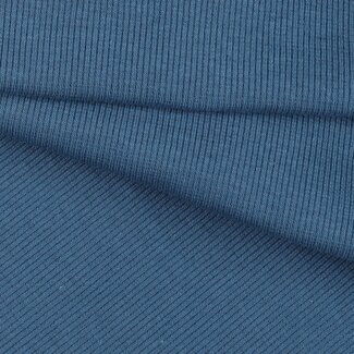Boordstof rib - blue