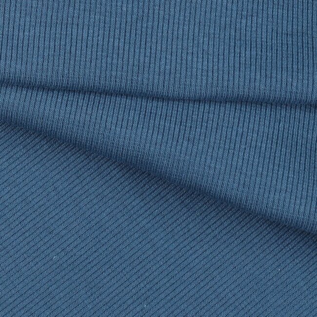 Boordstof rib - blue