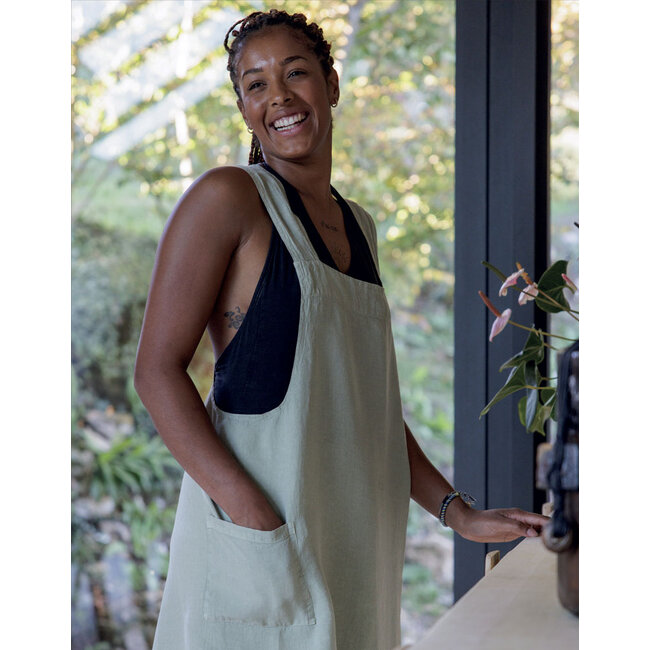 Japanse schort met borduurwerk