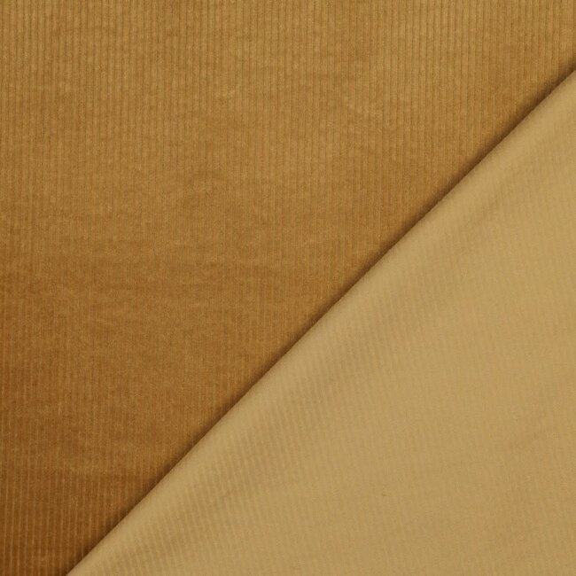 Washed corduroy stretch - mustard