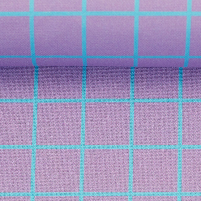 Happy checks paars - canvas