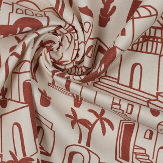 Canvas tropical cottages - rust