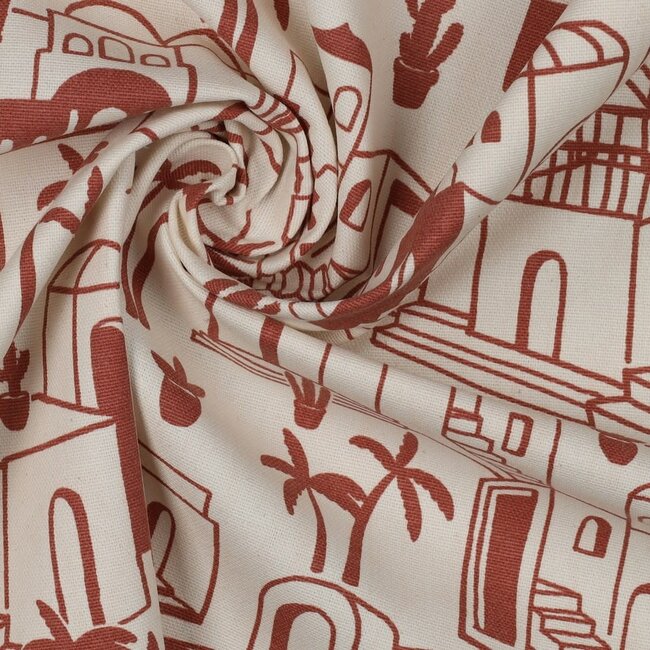 Canvas tropical cottages - rust