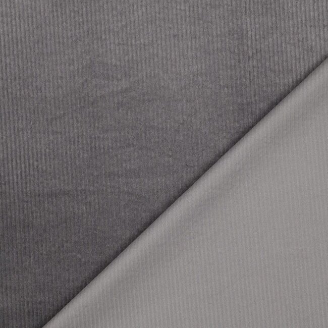 Washed corduroy stretch - grey