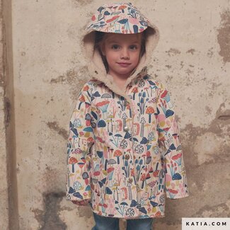 Katia Fabrics Raincoat - mushroom rain