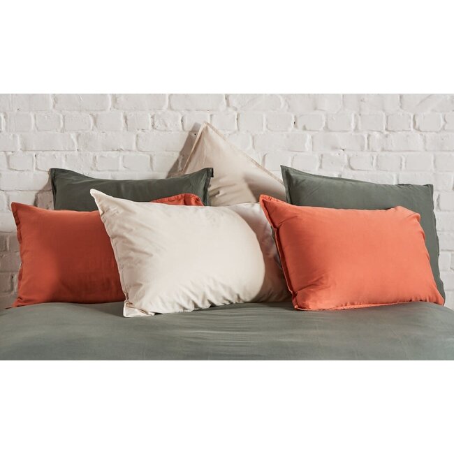 Brushed satijn - brick