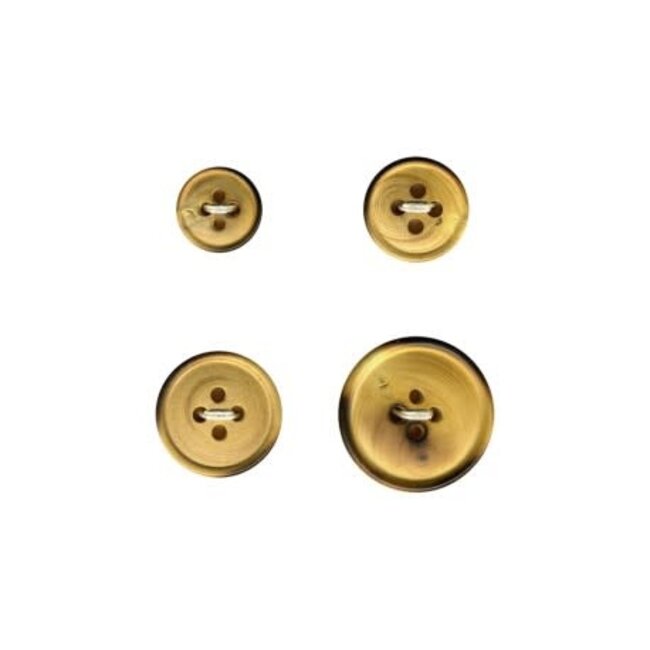 Houten knoop 4 gaats - 12mm