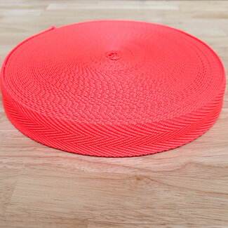 Katia Fabrics Fluor ribbon 30mm - coral