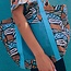Fluor ribbon 30mm - turquoise