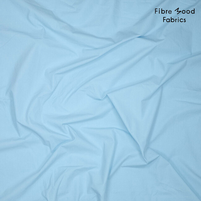 Poplin stone washed - blauw