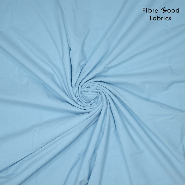 Poplin stone washed - blauw