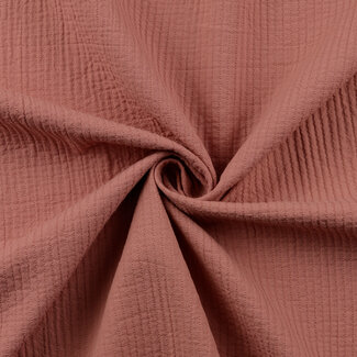 Vintage doorstikte katoen - blush