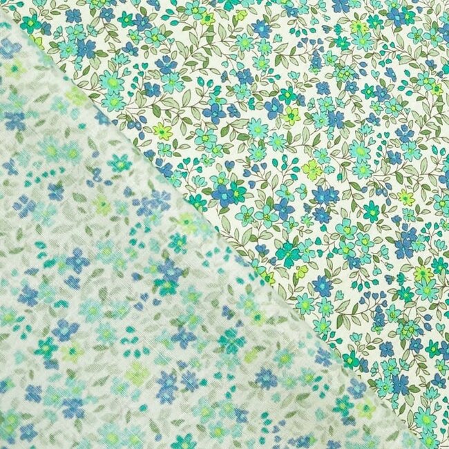 Mirelle blauw - poplin