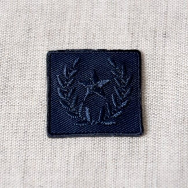 Strijkapplicatie - etoile laurier marine