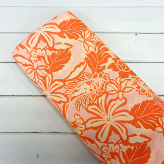 Comme ça Orange rose - linnenviscose