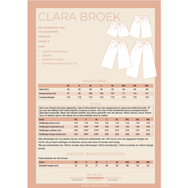 Wisj - Clara culotte & short (xs-4xl)