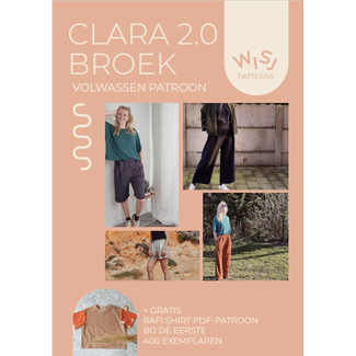 Wisj Wisj - Clara culotte & short + gratis Rafi shirt patroon (xs-4xl)