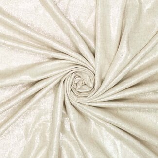 Foil glitter silver - linnenviscose