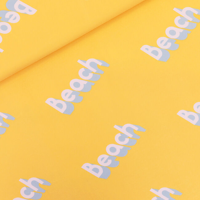 SYAS30 Beach - french terry (duizendblad geel)