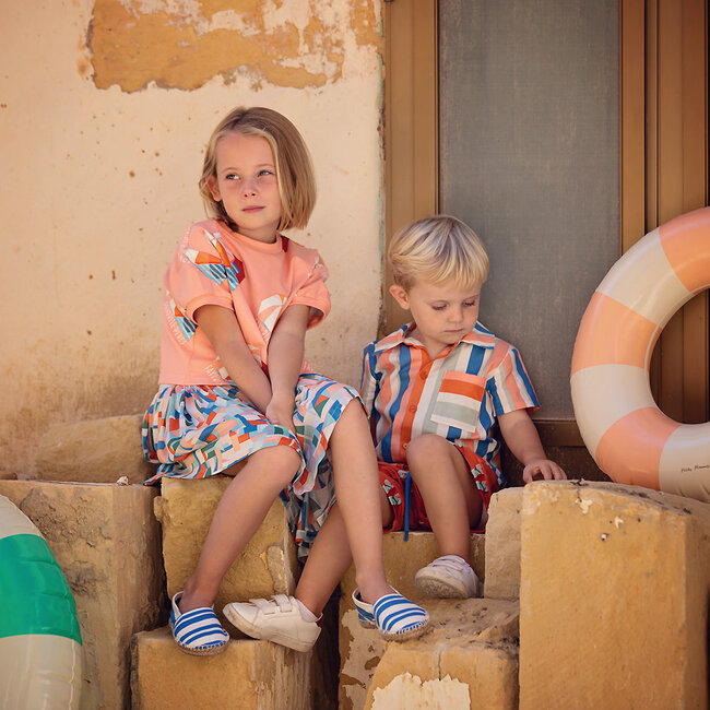 SYAS30 Cubistics - ecovero satin viscose