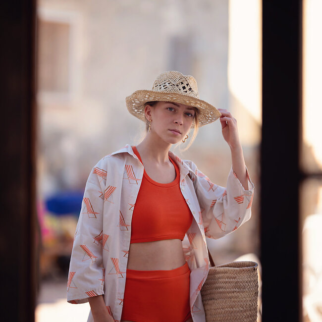 SYAS30 Puffin's Bill rood - boordstof