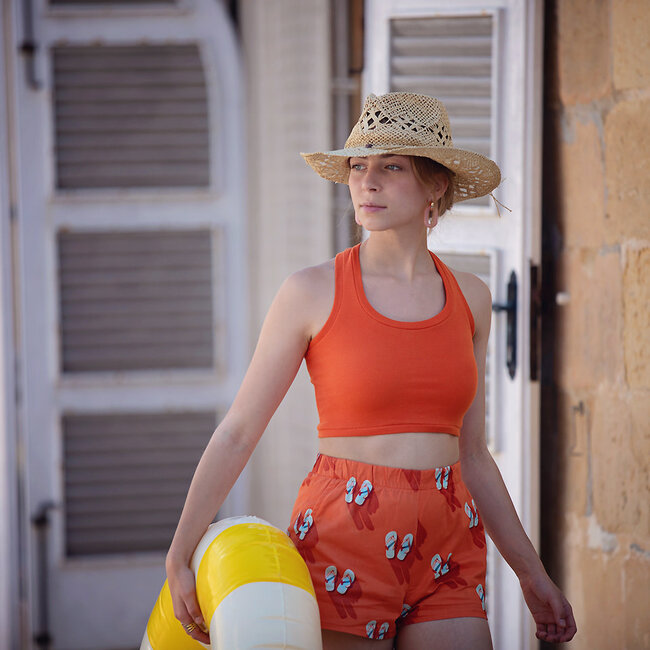 SYAS30 Puffin's Bill rood - boordstof