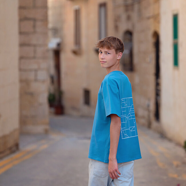 SYAS30 Pacifische kust blauw - boordstof