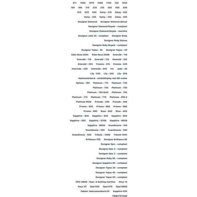 Husqvarna - blinde rits voet