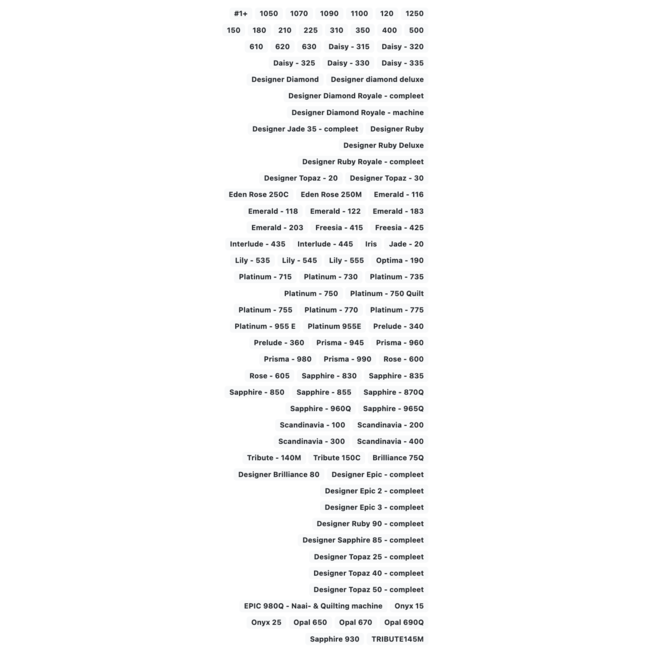 Husqvarna - rolzoomvoet 3 mm