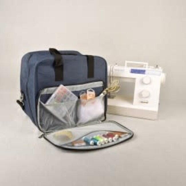 Tas voor overlock - marine blauw
